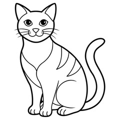   cat vector illustration.
