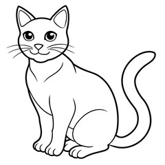   cat vector illustration.
