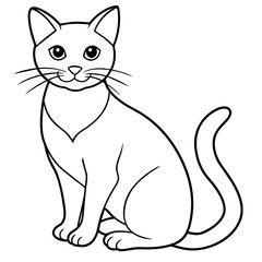   cat vector illustration.
