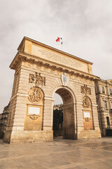 Fototapeta na wymiar Triumphal Arch in Montpellier, France.