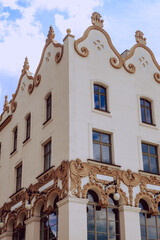 Historic architecture of the old town in Krakow, Poland