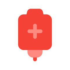Obraz premium blood bag flat icon