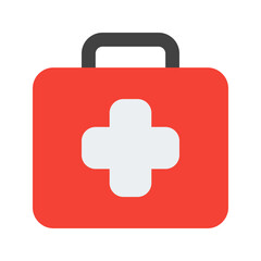 Fototapeta premium first aid kit flat icon