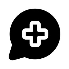 Obraz premium consultation glyph icon