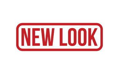 Red New Look Rubber Stamp Seal Vector