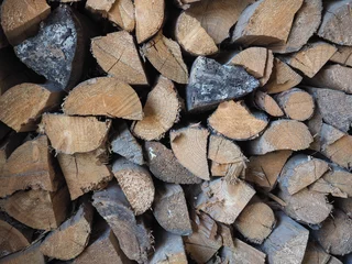 Poster firewood log background © Claudio Divizia
