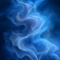 Obraz premium Deep Blue Smoke, Abstract Monochrome Background