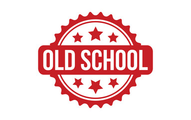 Old School rubber grunge stamp seal vector