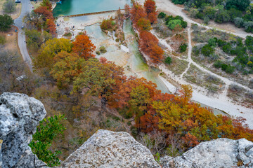 Amazing Fall Color Garner State Park Texas - obrazy, fototapety, plakaty