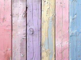 Artistic Palette: Colorful Painted Wood Panels