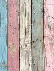 Artistic Palette: Colorful Painted Wood Panels