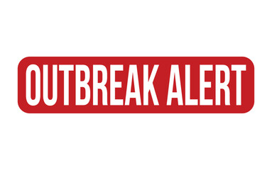 Outbreak Alert Rubber Stamp Seal Vector