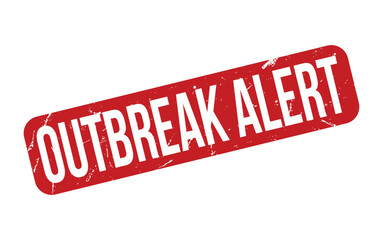 Outbreak Alert Rubber Stamp Seal Vector