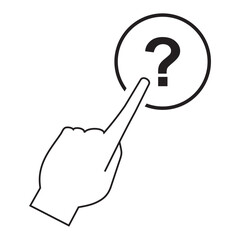 question icon vector design. help icon vector design