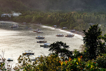 View of Baler Bay (Cemento Beach) from Ermita Hill, Baler Aurora.