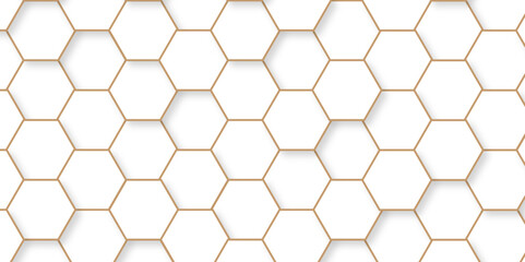 Abstract background with hexagons. Geometric hexagon polygonal pattern background vector. seamless bright white abstract honeycomb grid cell tile technology texture backdrop concept. - obrazy, fototapety, plakaty