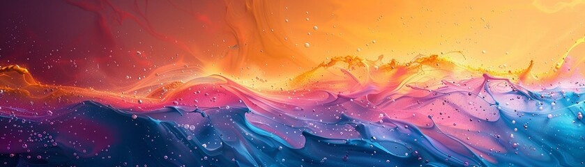 colorful abstract fluid wave in motion background - 783566500