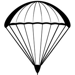 parachute background vector illustration