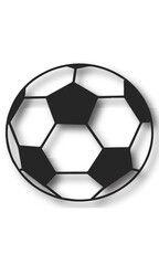 Soccer ball Icon in Aesthetic Style