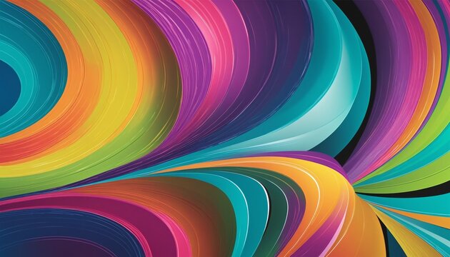 Abstract 3D Background in bright colours 
