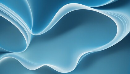 Abstract 3d render in bright colours blue background 