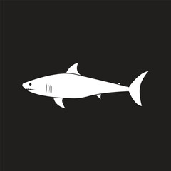 icon shark vector