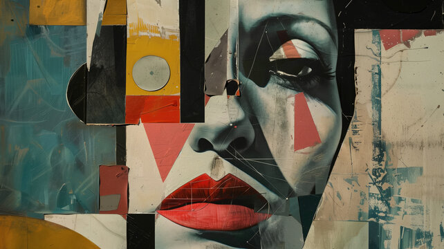 The terrible taste of passion in the style of surrealism an abstract art  Generative AI