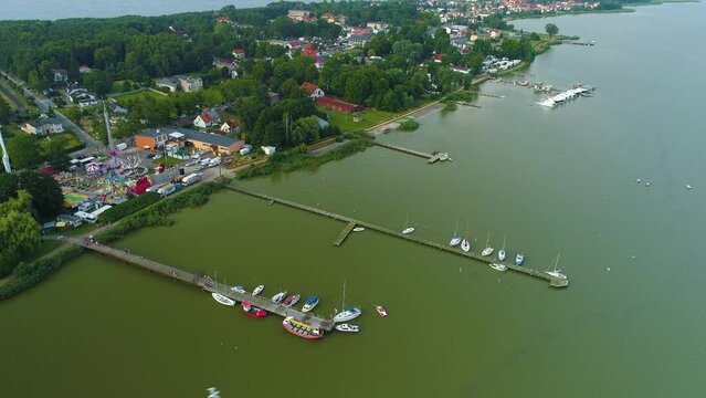 Beautiful Landscape Mielno Lake Jamno Piekny Krajobraz Aerial View Poland