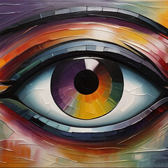 Conceptual abstract picture of the eye
