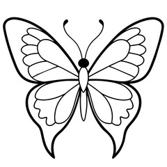 Fototapeta premium Butterfly vector illustration. 