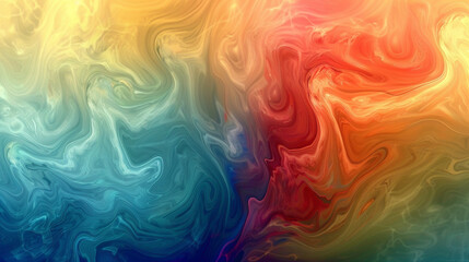 Vibrant swirls of color cascade effortlessly, forming an energetic gradient wave that mesmerizes with its simplicity.
