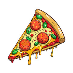 Fresh pizza with tomato, cheese, olive, sausage, onion, basil. Traditional italian fast food