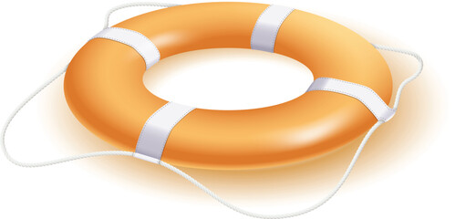 3D lifebuoy. Lifebuoy logo elements, lifeguard lifesaver web vector illustration, ring lifebuoys life safety survival swimming saver sos icons for lifesaving concepts.