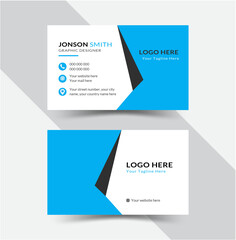 Double-sided creative and clean business card template. Clean professional business card template, visiting card. Designed for business and corporate concept. Vector illustration design.