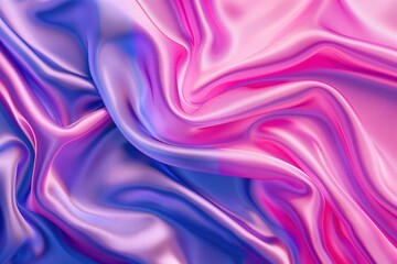 Obraz premium Beautiful smooth satin fabric with pink and purple colors. Abstract background.