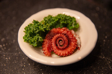 Spiral Octopus Sashimi