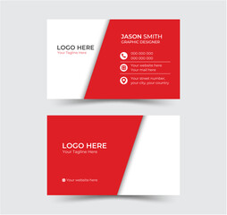 Modern business card design. Creative and clean business card template. Professional business card template, visiting card. Designed for business and corporate concept. Vector illustration design.