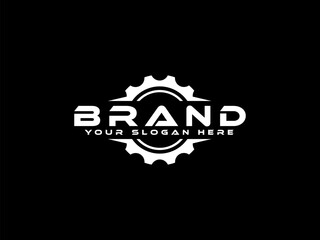 gear logo vector illustration, service repair logo template