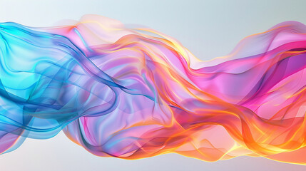 Vibrant hues converge to create a fluid gradient wave, capturing the energy of motion in a simple backdrop.