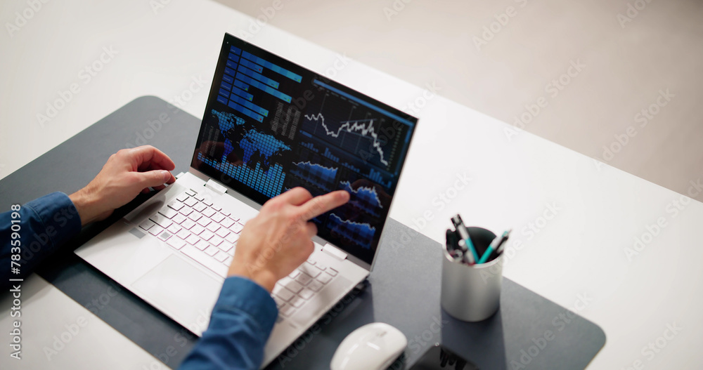 Aufkleber kpi business analytics data dashboard