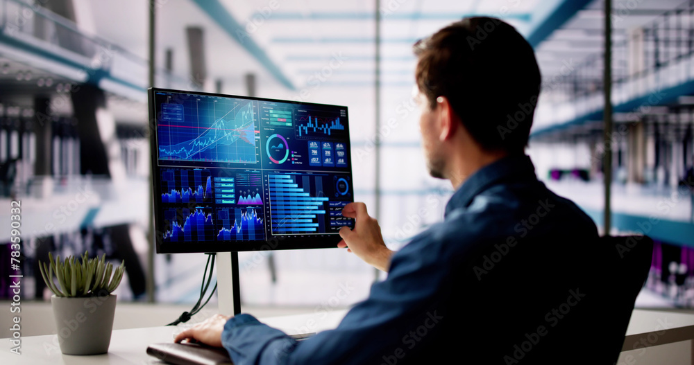 Poster kpi business analytics data dashboard
