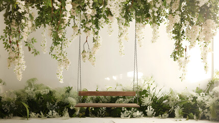Backdrops in the garden Floral Swing