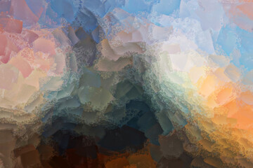 abstract brush stroke blended grunge effect dark shadow mustard blue pink gradient background digital illustration