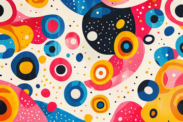Abstract Colorful Pattern with Geometric Shapes. Good for graphic design, cards, posters, invitations
