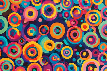 Naklejka premium Abstract Colorful Pattern with Geometric Shapes. Good for graphic design, cards, posters, invitations 