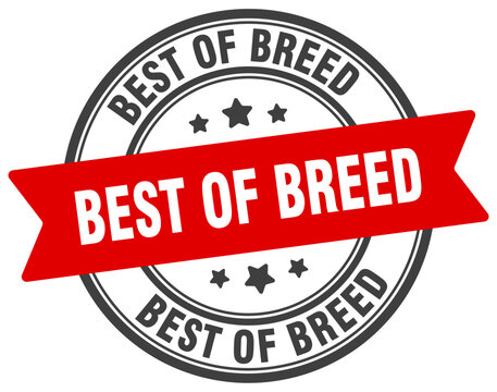 best of breed stamp. best of breed label on transparent background. round sign