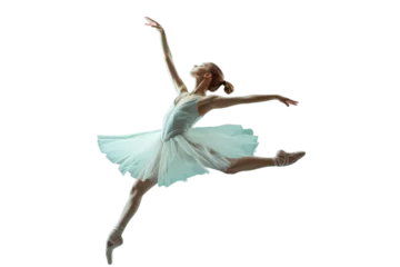 Fotobehang ballerina dancing on transaparent png file © boyhey