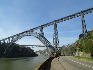 Ponte Dona Maria Pia in Porto - Portugal