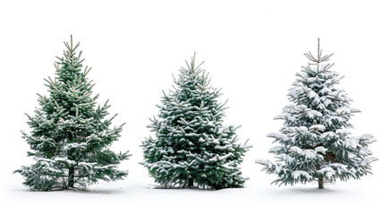 Obraz premium Christmas Tree on white background