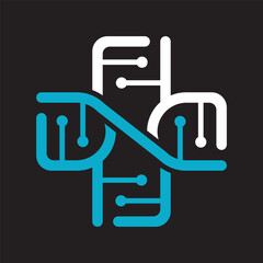 Medical And DNA Logo Design